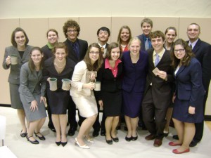 The Gustavus forensics team brought home more hardware from the L.E. Norton Memorial Tournament in Peoria, Ill.