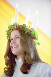 Rachel Schmitt '11 was crowned St. Lucia in 2008.