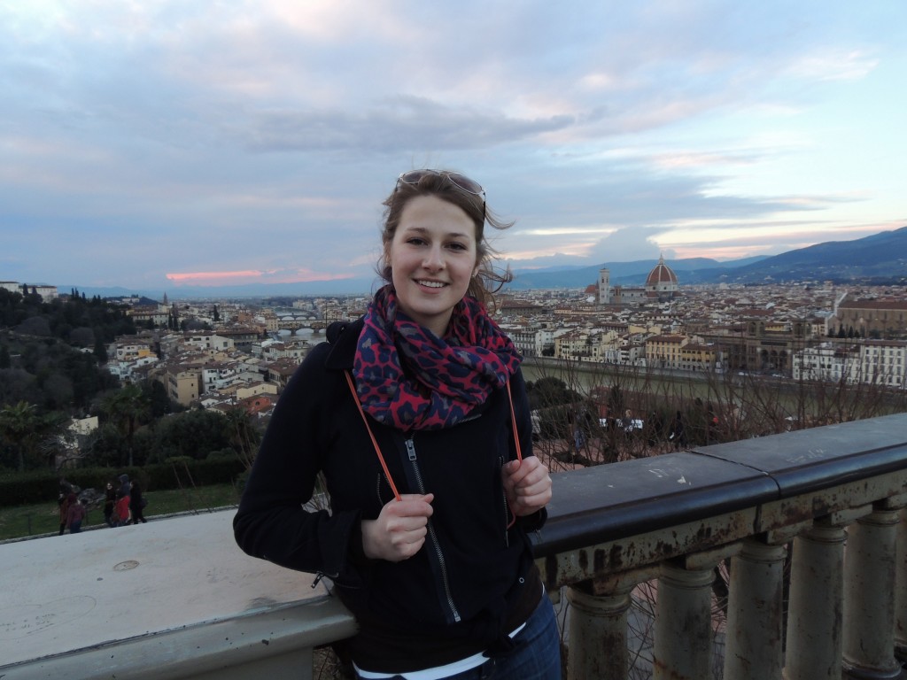 Erin Clark '14 during her study abroad experience in Florence, Italy. 