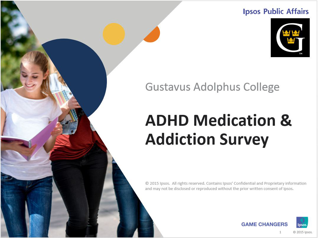 Gustavus commissioned a nation-wide survey on ADHD medication use and addiction among college students.
