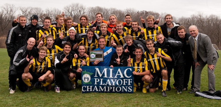 Men’s Soccer Wins MIAC Playoff Title