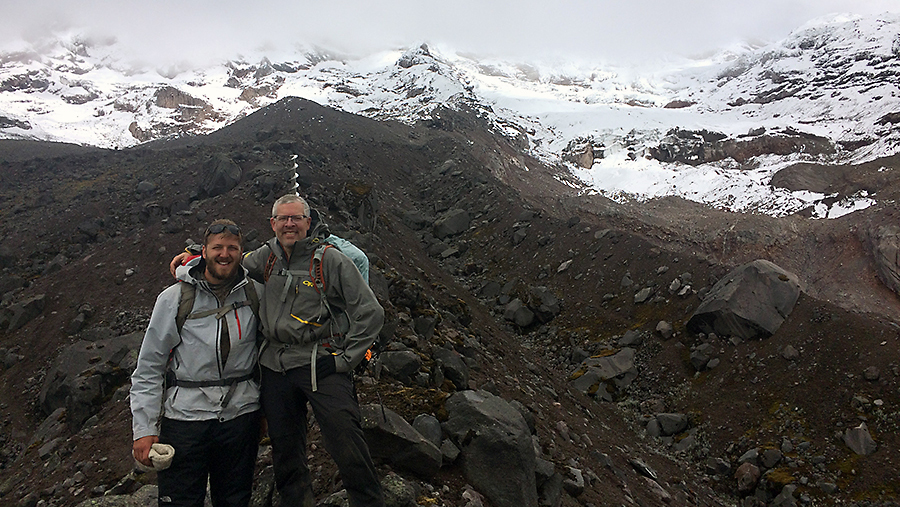 Student-Professor Duo Researches Glaciers in Ecuador