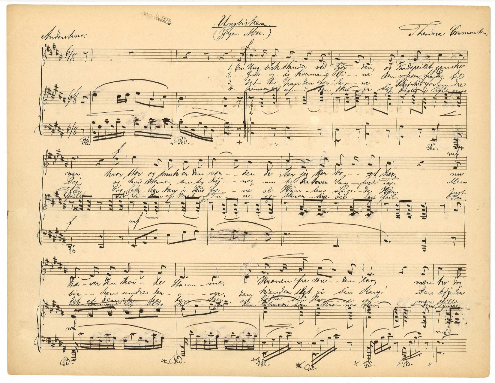 Jorgensens’ Discovery: Handwritten Compositions from a Norwegian-American Composer