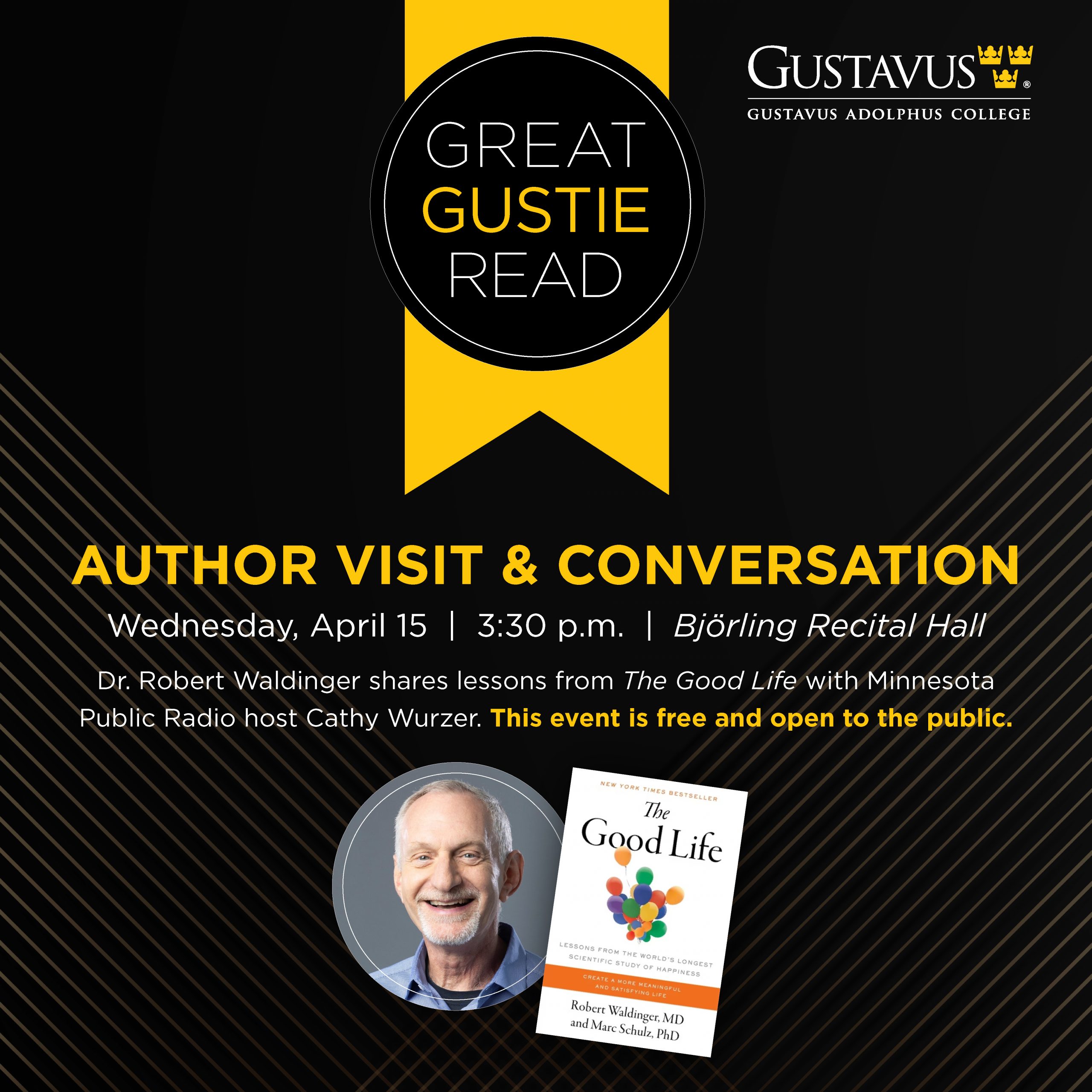 Cathy Wurzer Interviews Bestselling Author Dr. Robert Waldinger April 15